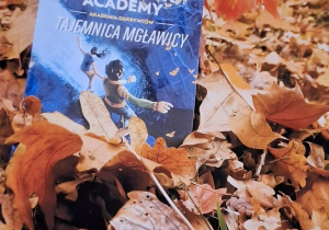 zdjęcie książki w jesiennej scenerii