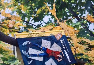 zdjęcie książki w jesiennej scenerii